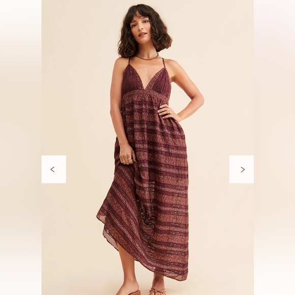 Free People Dresses & Skirts - Free People Lace Plum Maxi Dress XS NWT | $284 Boho Cottagecore Vibes
